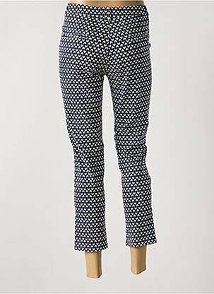 Pantalon 7/8 stretch taille normale bleu I.QUING femme