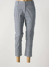 Pantacourt stretch taille normale bleu I.QUING femme