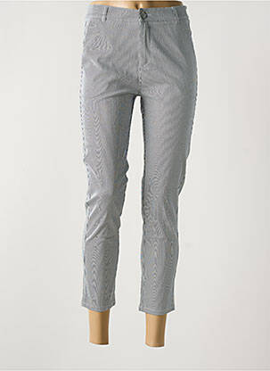 Pantalon 7/8 stretch taille normale bleu I.QUING femme