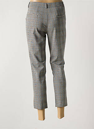 Pantalon 7/8 fermeture zippée sous rabat boutonné taille normale gris I.QUING femme