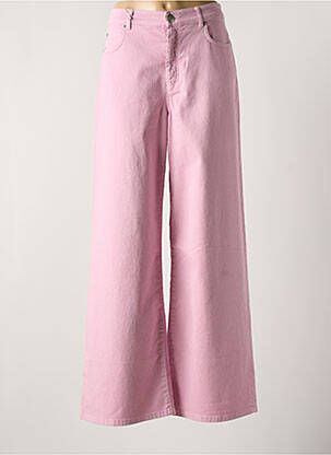 Jeans coupe large stretch taille haute rose WEEKEND MAXMARA femme