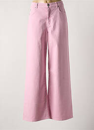 Jeans coupe large stretch taille haute rose WEEKEND MAXMARA femme