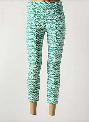 Jegging tissage popeline taille normale vert HALOGENE femme