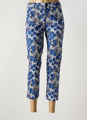 Pantalon 7/8 taille haute taille haute bleu WEEKEND MAXMARA femme
