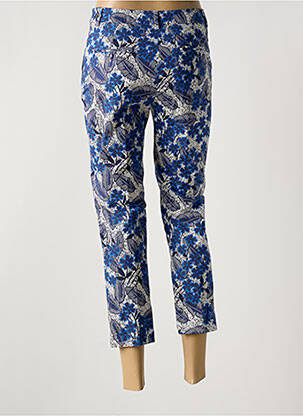 Pantalon 7/8 taille haute taille haute bleu WEEKEND MAXMARA femme