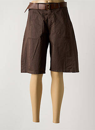 Bermuda marron LUMINE pour femme