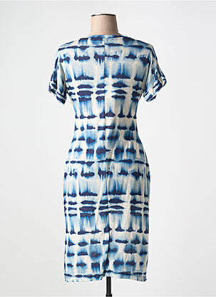 Robe mi-longue manches courtes manches courtes bleu GERARD DAREL femme