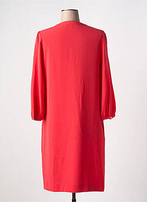 Robe mi-longue coupe fluide manches longues rouge GERARD DAREL femme