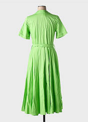 Robe mi-longue vert clair COTTONADE pour femme seconde vue