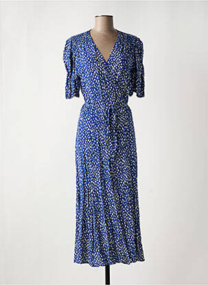 Robe longue manches courtes manches courtes bleu GERARD DAREL femme