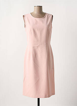 Robe mi-longue sans manche sans manche rose MODISSIMO femme