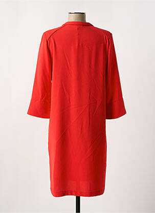 Robe mi-longue manches 3/4 manches 3/4 rouge MAZAO femme