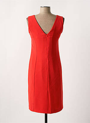 Robe mi-longue sans manche sans manche rouge MAZAO femme