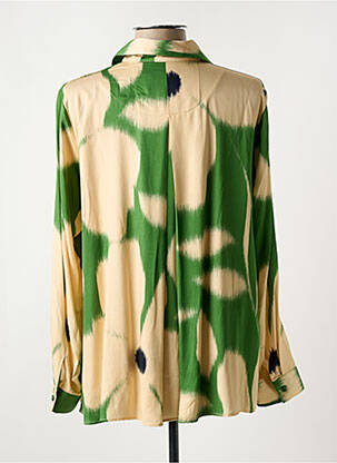 Chemisier imprimé fantaisie manches longues vert STELLA FOREST femme
