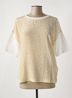 T-shirt coupe droite manches courtes blanc MAX MARA femme