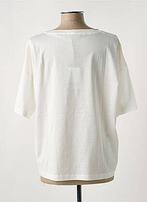 T-shirt coupe droite manches courtes blanc MAX MARA femme