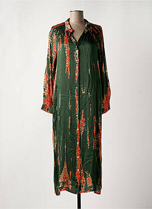 Robe mi-longue orange BELLA JONES pour femme