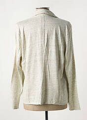 Veste casual gris MAJESTIC FILATURES pour femme seconde vue