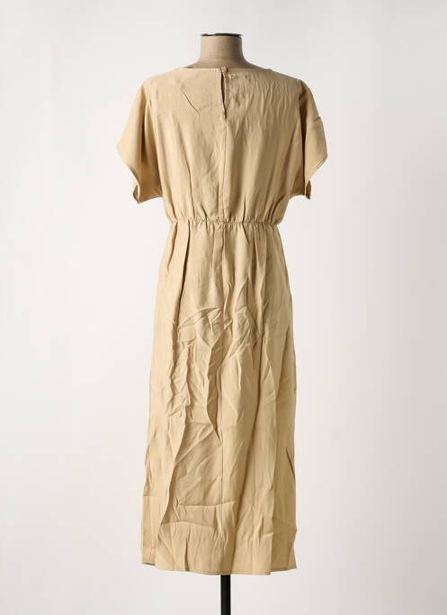 Robe mi-longue beige ANGE pour femme