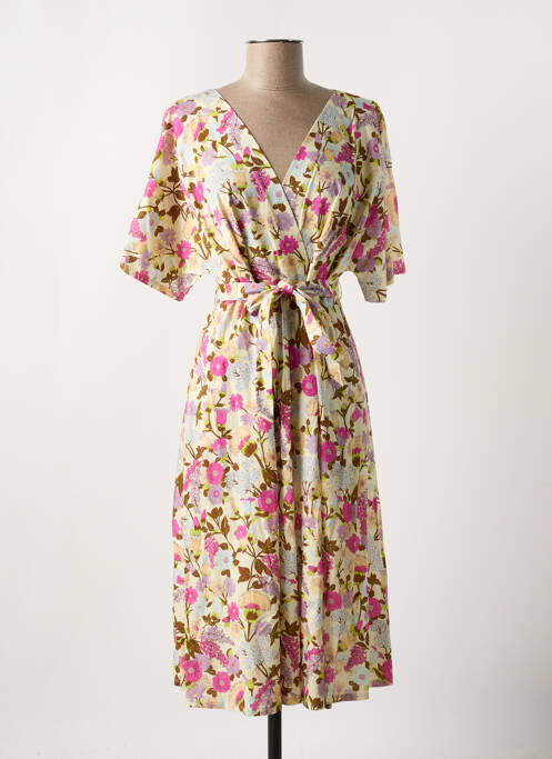 Robe mi-longue beige MAX MARA pour femme