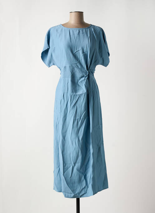 Robe mi-longue bleu ANGE pour femme