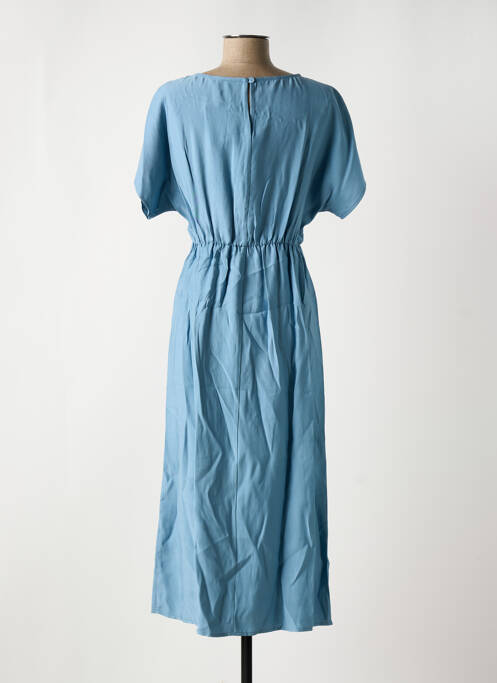 Robe mi-longue bleu ANGE pour femme