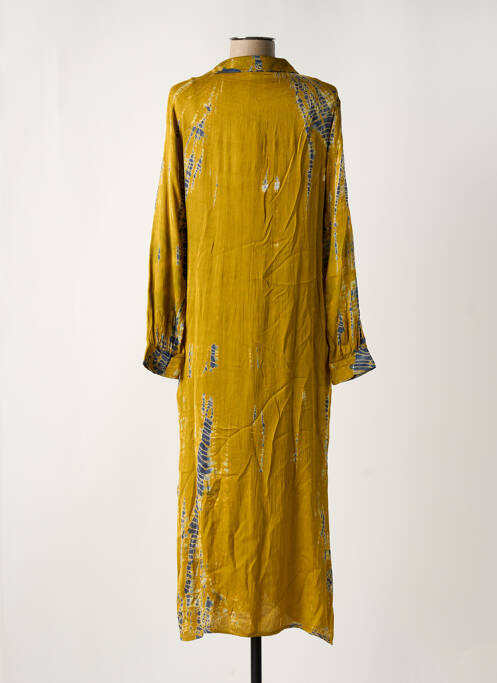 Robe mi-longue jaune BELLA JONES pour femme