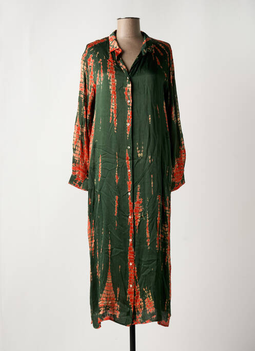 Robe mi-longue orange BELLA JONES pour femme