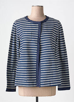 Veste casual col rond bleu MARELLA femme