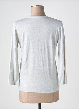 Gilet manches longues stretch gris MAJESTIC FILATURES femme