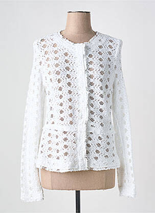 Veste casual col rond blanc MARELLA femme