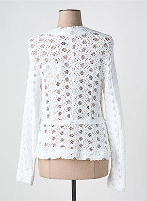 Veste casual col rond blanc MARELLA femme