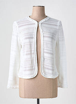 Veste casual col rond blanc MARELLA femme