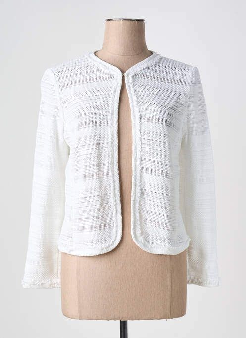 Veste casual col rond blanc MARELLA femme