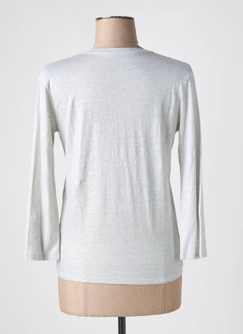 Gilet manches longues gris MAJESTIC FILATURES femme