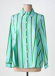 Chemisier imprimé fantaisie manches longues vert STELLA FOREST femme