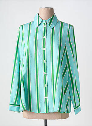 Chemisier imprimé fantaisie manches longues vert STELLA FOREST femme