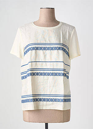 T-shirt coupe droite manches courtes beige MAX MARA femme