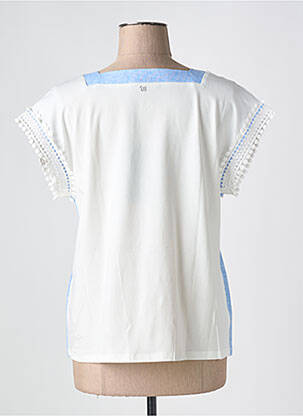 T-shirt coupe droite manches courtes bleu MAX MARA femme