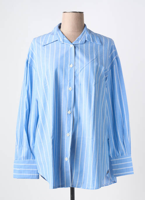 Chemisier coupe droite manches longues bleu SCARLET ROOS femme