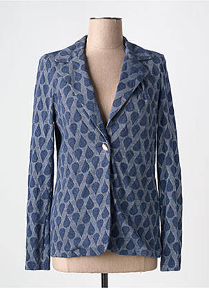 Blazer coupe cintrée bleu LE SINGE DE JULIE femme