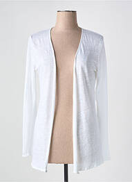 Gilet manches longues stretch blanc MAJESTIC FILATURES femme