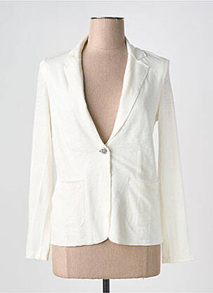 Blazer poches beige MAJESTIC FILATURES femme