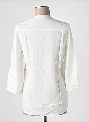 Blouse légère et transparente manches 3/4 beige JAD femme