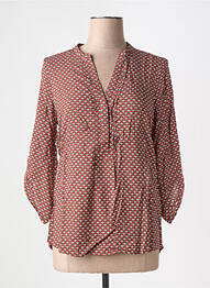 Blouse manches 3/4 manches 3/4 orange JAD femme