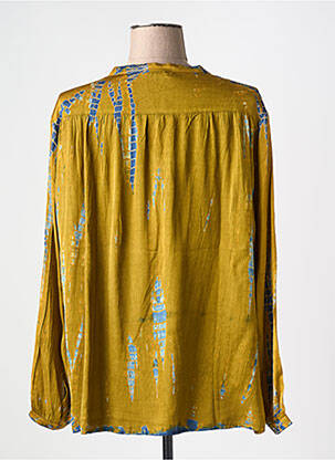 Blouse manches longues manches longues jaune BELLA JONES femme