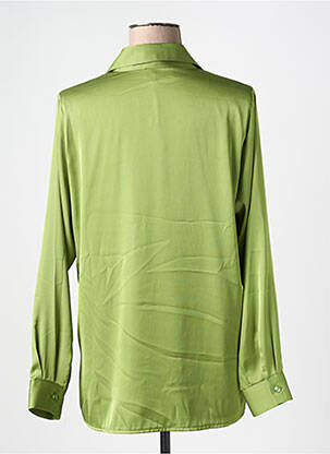 Blouse poignets boutonnés avec fente manches longues vert SCARLET ROOS femme