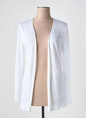 Gilet manches longues blanc MAJESTIC FILATURES pour femme seconde vue