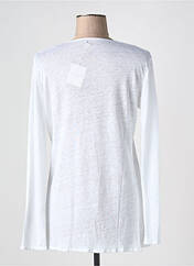 Gilet manches longues blanc MAJESTIC FILATURES pour femme seconde vue