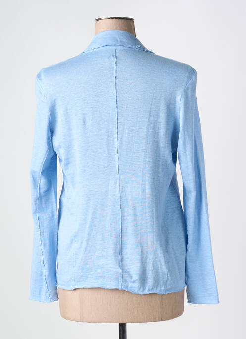 Blazer bleu MAJESTIC FILATURES pour femme